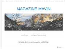 Tablet Screenshot of magazine-mavin.com